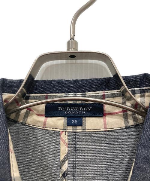 BURBERRY LONDON（バーバリーロンドン）BURBERRY LONDON (バーバリーロンドン) 半袖シャツワンピース インディゴ サイズ:38の古着・服飾アイテム
