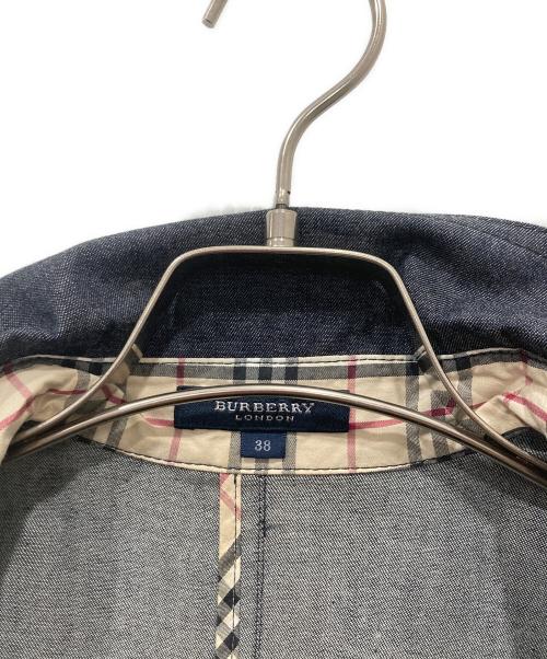 BURBERRY LONDON（バーバリーロンドン）BURBERRY LONDON (バーバリーロンドン) 半袖シャツワンピース インディゴ サイズ:38の古着・服飾アイテム