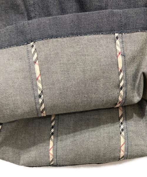 BURBERRY LONDON（バーバリーロンドン）BURBERRY LONDON (バーバリーロンドン) 半袖シャツワンピース インディゴ サイズ:38の古着・服飾アイテム