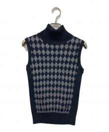 BURBERRY LONDON（バーバリーロンドン）の古着「ノースリーブニット」｜グレー