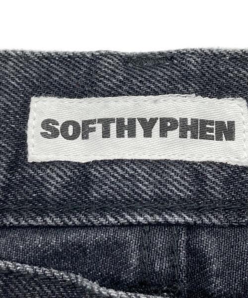 SOFTHYPHEN（ソフトハイフン）SOFTHYPHEN (ソフトハイフン) TAPERED SLIM FIT JEANS ブラック サイズ:34の古着・服飾アイテム
