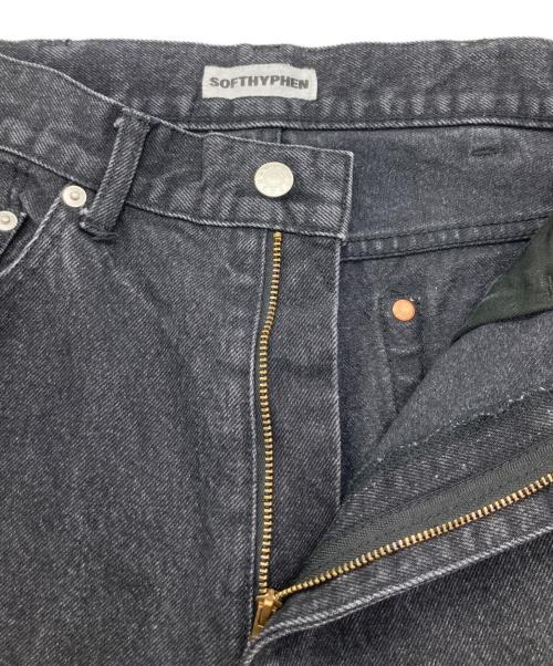 SOFTHYPHEN（ソフトハイフン）SOFTHYPHEN (ソフトハイフン) TAPERED SLIM FIT JEANS ブラック サイズ:34の古着・服飾アイテム