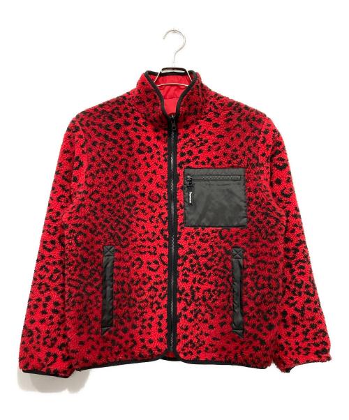 SUPREME（シュプリーム）Supreme (シュプリーム) Leopard Fleece Reversible Jacket レッド サイズ:Sの古着・服飾アイテム