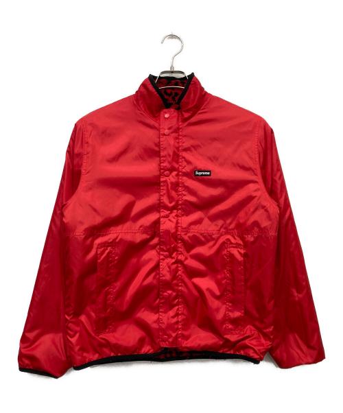 SUPREME（シュプリーム）Supreme (シュプリーム) Leopard Fleece Reversible Jacket レッド サイズ:Sの古着・服飾アイテム