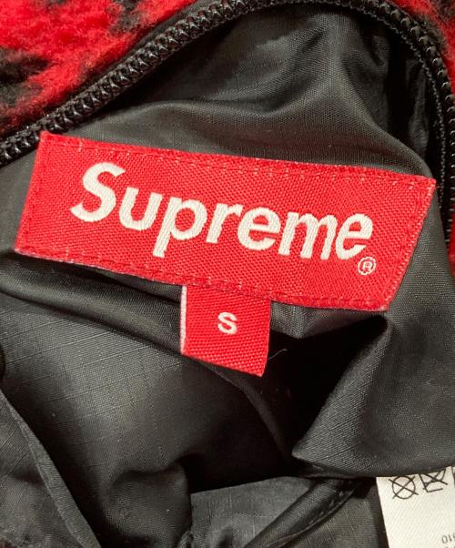 SUPREME（シュプリーム）Supreme (シュプリーム) Leopard Fleece Reversible Jacket レッド サイズ:Sの古着・服飾アイテム