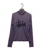 stussyステューシー）の古着「Layer Ls Tee Ink」｜パープル