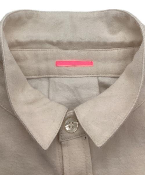 POLS（ポルス）POLS (ポルス) 切替シャツ ベージュ サイズ:Mの古着・服飾アイテム