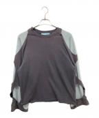 GEMジェム）の古着「Caribbean blue long-sleeves」｜グレー