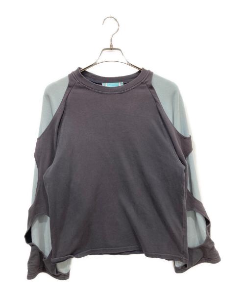 GEM（ジェム）GEM (ジェム) Caribbean blue long-sleeves グレー サイズ:Sの古着・服飾アイテム