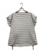 ISSEY MIYAKE meイッセイ ミヤケ ミー）の古着「プリーツスクエアカットソー」｜グレー