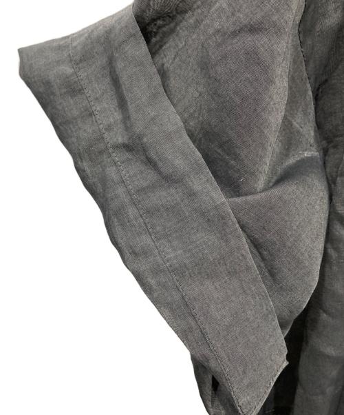 SACRA（サクラ）SACRA (サクラ) PREMIUM SILK COTTON CROPPED SHIRT グレー サイズ:38の古着・服飾アイテム