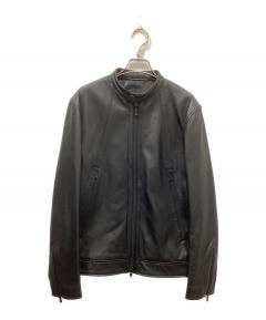 中古・古着通販】DOMA (ドマ) フード付レザーライダースジャケット