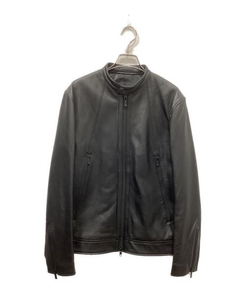 renoma（レノマ）renoma (レノマ) ラムレザージャケット ブラック サイズ:Mの古着・服飾アイテム