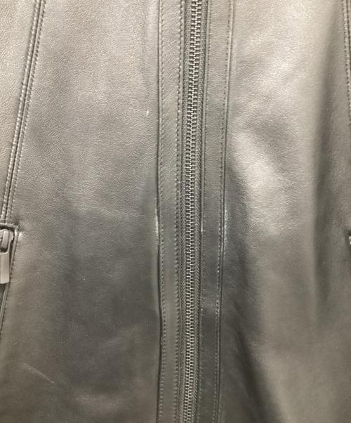 renoma（レノマ）renoma (レノマ) ラムレザージャケット ブラック サイズ:Mの古着・服飾アイテム