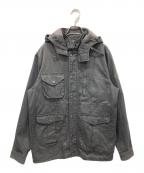 HUFハフ）の古着「コーティングジャケット」｜ブラック