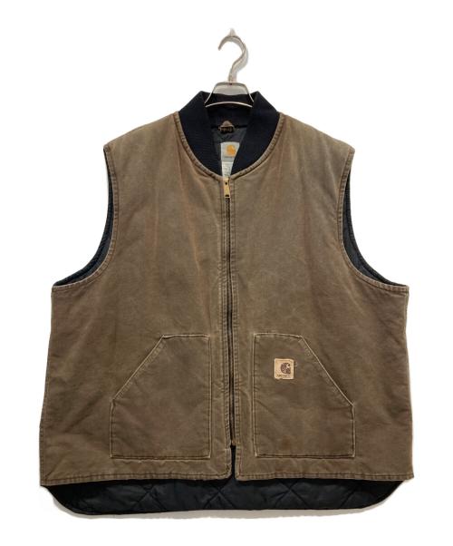 CarHartt（カーハート）CarHartt (カーハート) ダックベスト ブラウン サイズ:3XLの古着・服飾アイテム