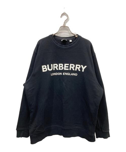 BURBERRY（バーバリー）BURBERRY (バーバリー) LANSLOW スウェットシャツ ブラック サイズ:XLの古着・服飾アイテム
