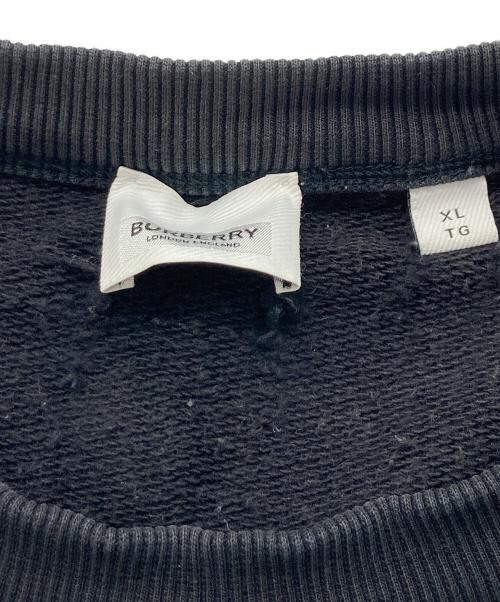 BURBERRY（バーバリー）BURBERRY (バーバリー) LANSLOW スウェットシャツ ブラック サイズ:XLの古着・服飾アイテム
