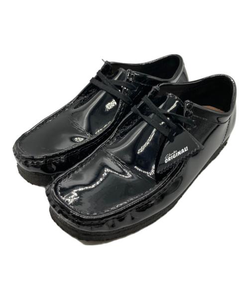 CLARKS（クラークス）CLARKS (クラークス) Supreme (シュプリーム) Patent Leather Wallabee / パテントレザーワラビー ブラック サイズ:27cmの古着・服飾アイテム