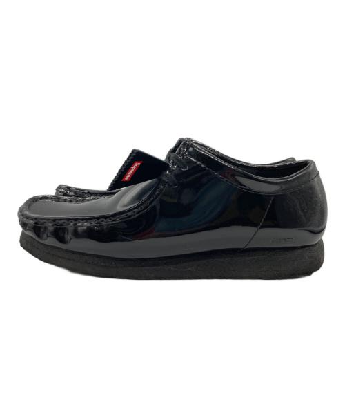 CLARKS（クラークス）CLARKS (クラークス) Supreme (シュプリーム) Patent Leather Wallabee / パテントレザーワラビー ブラック サイズ:27cmの古着・服飾アイテム