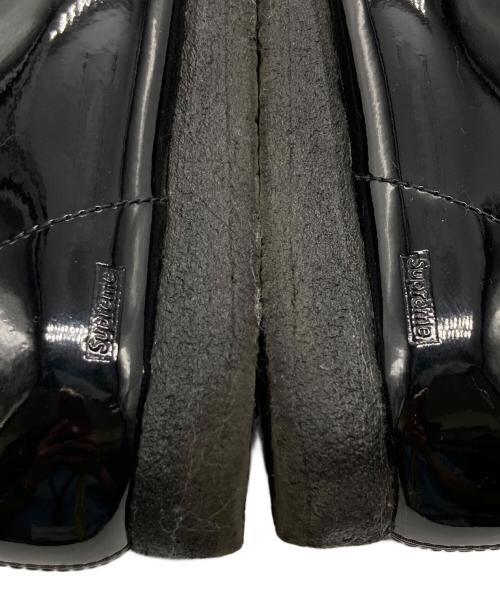 CLARKS（クラークス）CLARKS (クラークス) Supreme (シュプリーム) Patent Leather Wallabee / パテントレザーワラビー ブラック サイズ:27cmの古着・服飾アイテム