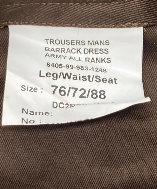 BRITISH MILITARY（ブリティッシュミリタリー）BRITISH MILITARY (ブリティッシュミリタリー) Barrack Dress Trousers ブラウン サイズ: 76/72/88の古着・服飾アイテム
