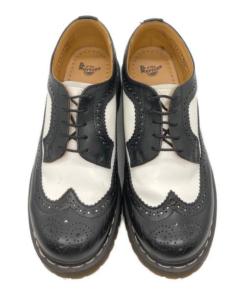 Dr.Martens（ドクターマーチン）Dr.Martens (ドクターマーチン) ウィングチップシューズ / BROGUE SHOE BEX ブラック×ホワイト サイズ:UK7の古着・服飾アイテム