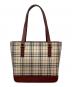 BURBERRY（バーバリー）の古着「ノバチェックトートバッグ」｜レッド×ベージュ