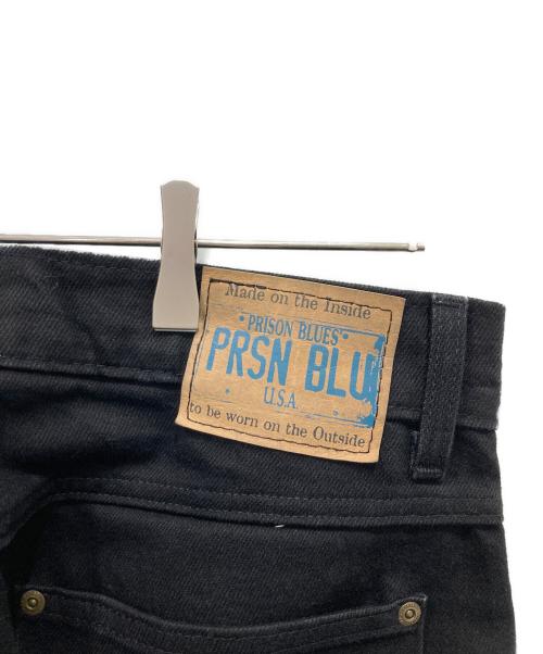PRSN BLU（プリズンブルース）PRSN BLU (プリズンブルース) ダブルニーペインターパンツ ブラック サイズ:W32×L29の古着・服飾アイテム