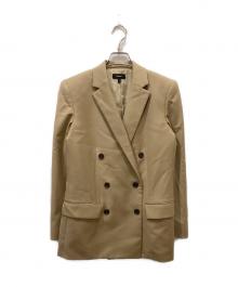 theory（セオリー）の古着「SLEEK FLANNEL BOXY DB JKT」｜ベージュ