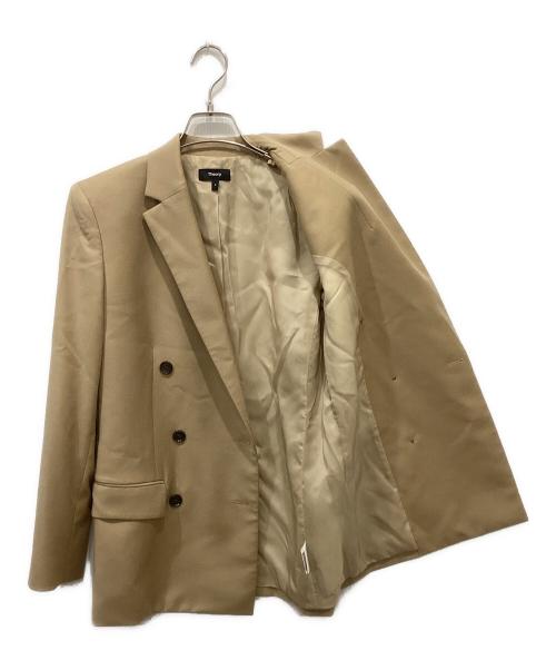 theory（セオリー）theory (セオリー) SLEEK FLANNEL BOXY DB JKT ベージュの古着・服飾アイテム