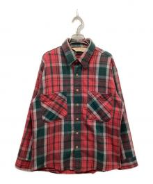 big mac（ビッグマック）の古着「ヘビーネルシャツ」｜レッド×グリーン