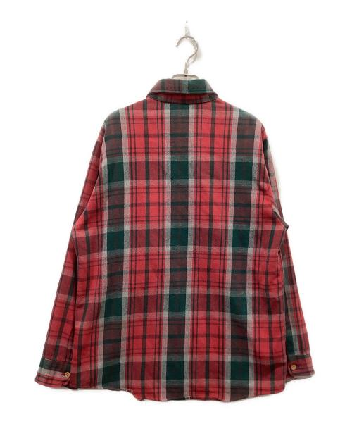 big mac（ビッグマック）big mac (ビッグマック) ヘビーネルシャツ レッド×グリーン サイズ:XLの古着・服飾アイテム