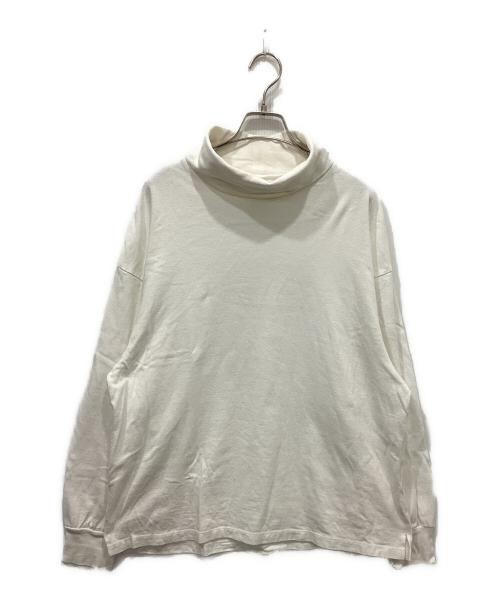 yokosakamoto（ヨウコサカモト）yokosakamoto (ヨウコサカモト) ハイネックカットソー ホワイト サイズ:Sの古着・服飾アイテム