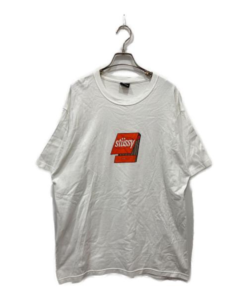 stussy（ステューシー）stussy (ステューシー) プリントTシャツ ホワイト サイズ:Lの古着・服飾アイテム