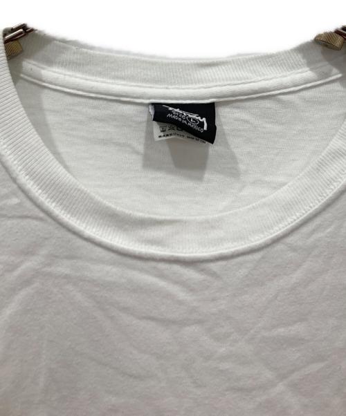 stussy（ステューシー）stussy (ステューシー) プリントTシャツ ホワイト サイズ:Lの古着・服飾アイテム