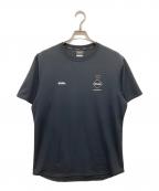 F.C.R.B.エフシーレアルブリストル）の古着「MULTI COLOR LOGO S/S TOP」｜ブラック