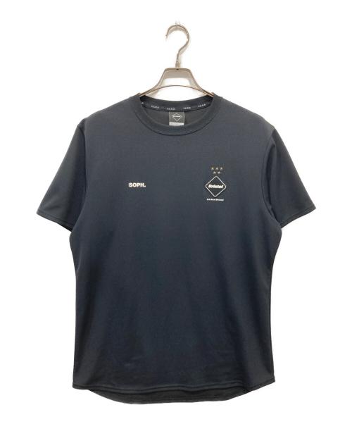 F.C.R.B.（エフシーレアルブリストル）F.C.R.B. (エフシーレアルブリストル) MULTI COLOR LOGO S/S TOP ブラック サイズ:Lの古着・服飾アイテム
