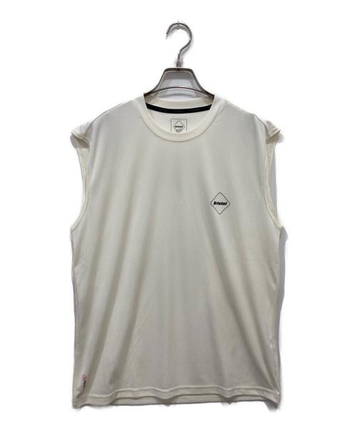 F.C.R.B.（エフシーレアルブリストル）F.C.R.B. (エフシーレアルブリストル) POLARTEC POWER DRY N/S TRAINING TOP ホワイト サイズ:Mの古着・服飾アイテム