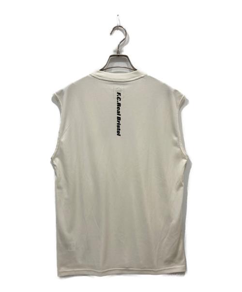 F.C.R.B.（エフシーレアルブリストル）F.C.R.B. (エフシーレアルブリストル) POLARTEC POWER DRY N/S TRAINING TOP ホワイト サイズ:Mの古着・服飾アイテム