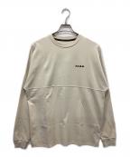 F.C.R.B.エフシーレアルブリストル）の古着「BIG LOGO L/S BAGGY TEE」｜ベージュ