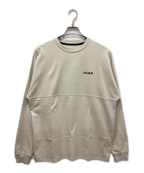 F.C.R.B.（エフシーレアルブリストル）F.C.R.B. (エフシーレアルブリストル) BIG LOGO L/S BAGGY TEE ベージュ サイズ:Sの古着・服飾アイテム