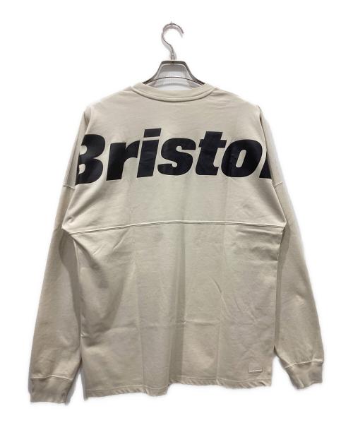 F.C.R.B.（エフシーレアルブリストル）F.C.R.B. (エフシーレアルブリストル) BIG LOGO L/S BAGGY TEE ベージュ サイズ:Sの古着・服飾アイテム