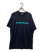 F.C.R.B.エフシーレアルブリストル）の古着「POLARTEC POWER DRY AUTHENTIC LOGO TEE」｜ブラック
