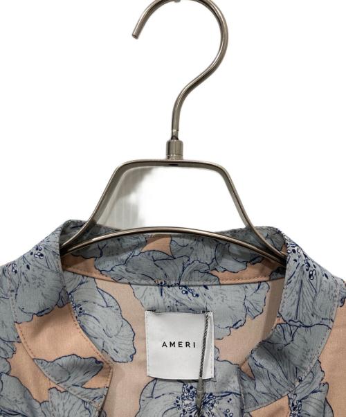 Ameri（アメリ）Ameri (アメリ) TIE SHIRT DRESS グレー サイズ:Freeの古着・服飾アイテム