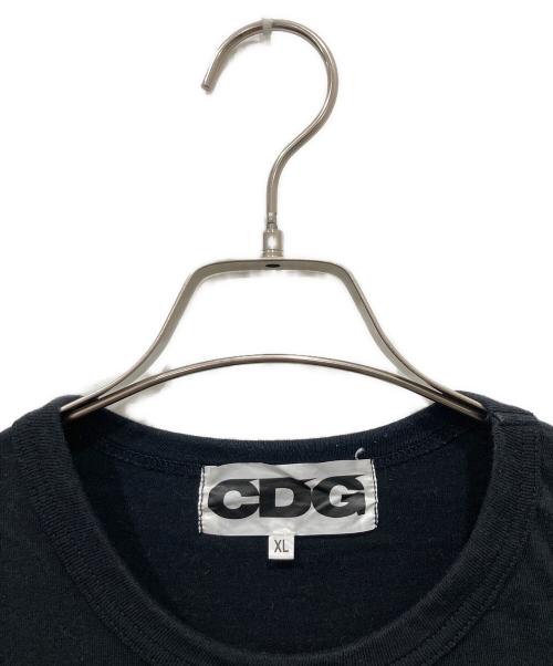 CDG（シーディージー）CDG (シーディージー) プリントTシャツ ブラック サイズ:XLの古着・服飾アイテム