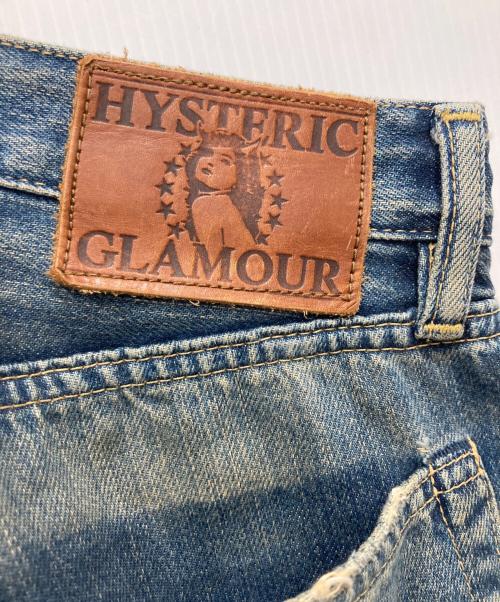 Hysteric Glamour（ヒステリックグラマー）Hysteric Glamour (ヒステリックグラマー) CHECK REMAKE加工デニムパンツ インディゴ サイズ:W30の古着・服飾アイテム