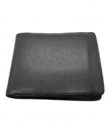 LOUIS VUITTON（ルイ ヴィトン）の古着「タイガ ポルト ビエ・3 ヴォレ 2つ折り財布」｜ブラック