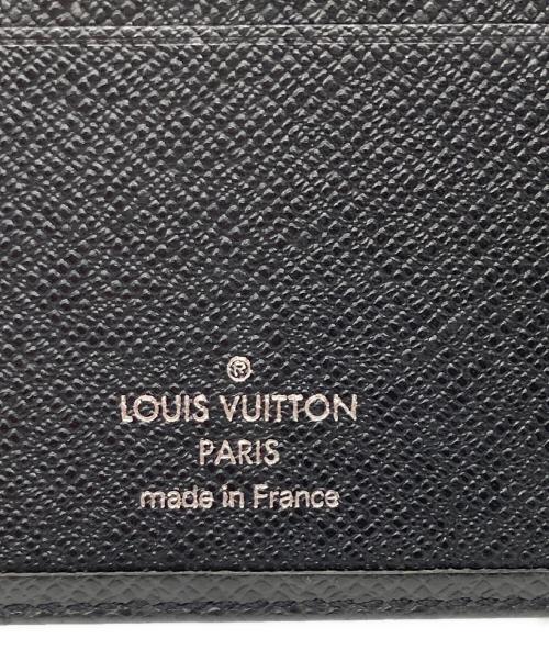 LOUIS VUITTON（ルイ ヴィトン）LOUIS VUITTON (ルイ ヴィトン) タイガ ポルト ビエ・3 ヴォレ 2つ折り財布 ブラックの古着・服飾アイテム
