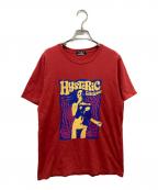 Hysteric Glamourヒステリックグラマー）の古着「HYS LATE SHOW プリント Tシャツ」｜レッド